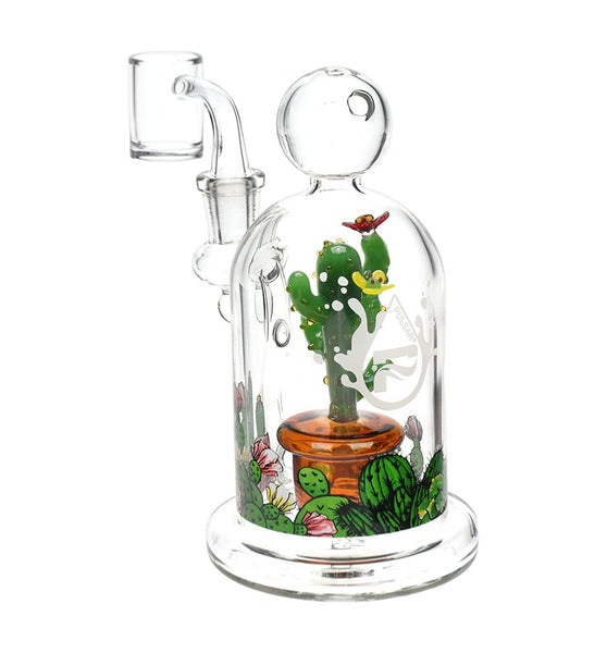 Pulsar Cactus Terrarium Glass Dab Rig - 6" / 14mm F