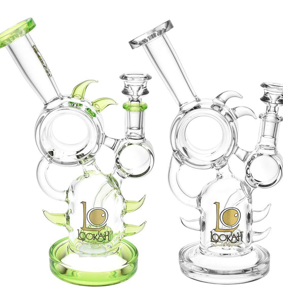 Lookah Glass Hedgehog Recycler Water Pipe | 9.75" | 14mm F