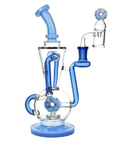 Pulsar Delectable Donut Recycler Dab Rig Kit - 10.75"/14mm F / Colors Vary