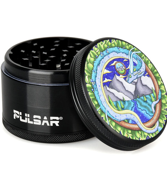 Pulsar Artist Series Metal Grinder - Remembering Dragon / 4pc / 2.5"