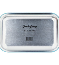 Cheech & Chong x Pulsar Metal Rolling Tray - Yellow Logo / 11" x 7"