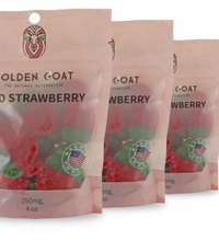 Potent CBD Infused 250MG Gummy Packs Bundles from Golden Goat