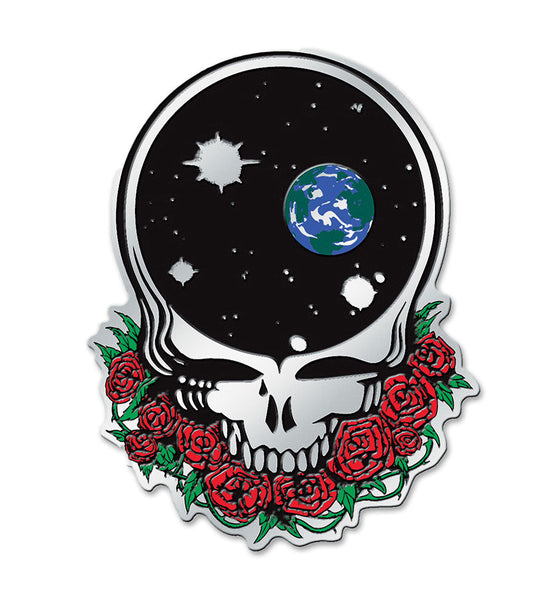 Grateful Dead Space Your Face Metal Sticker - 2.75 "x 3.5"