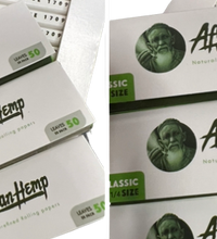 Afghan Hemp All Natural Rolling Papers 1 1/4 Size  (6 Pack)