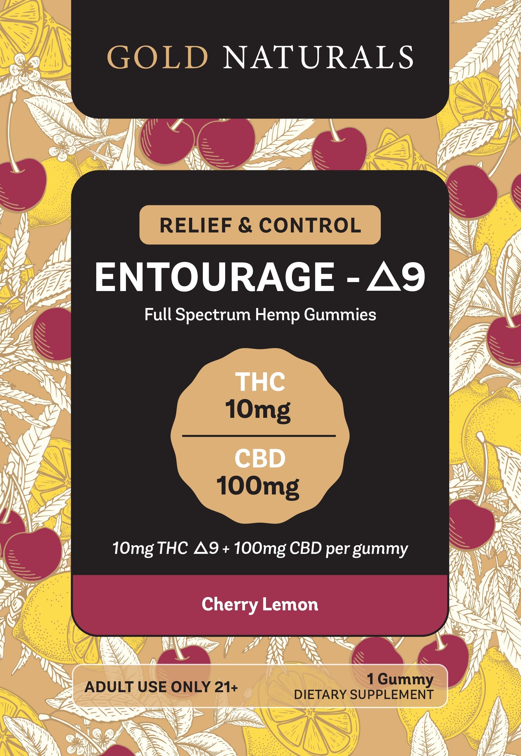 Gold Naturals Entourage Δ9 Gummy