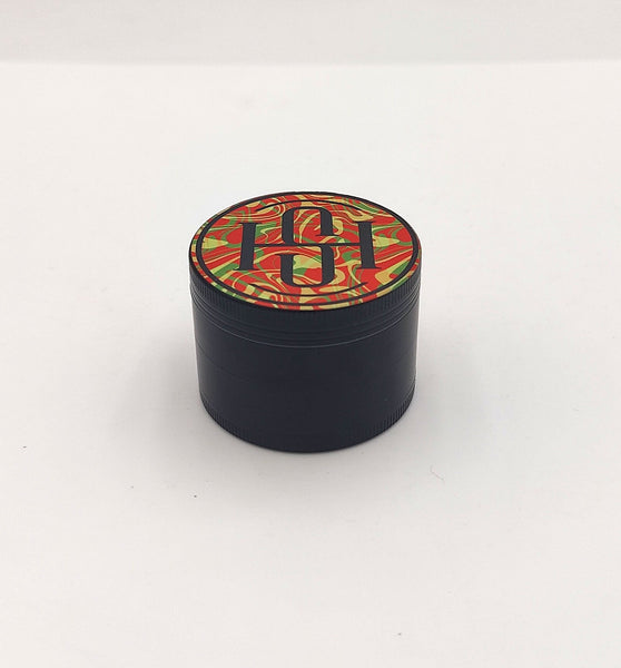 High Society - 4 PC 63mm Ceramic Teflon Coated Grinder - Rasta