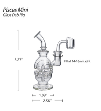 Waxmaid 5.27" Pisces Mini Glass Dab Rig