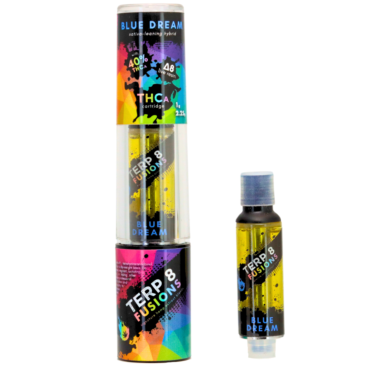 Blue Dream 2.25g THCA + D8 Live Resin Cartridge | Terp 8