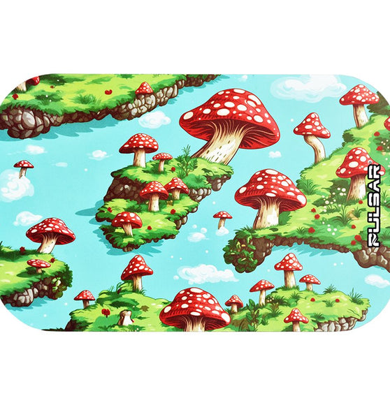 Pulsar Magnetic Rolling Tray Lid - Floating Mushrooms / 11"x7"