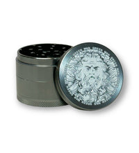 Green Man Gray 4-Piece Aluminum Grinder, 2"