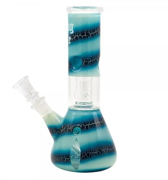 Thug Life | 8" Blue Ocean Swirl Water Pipe