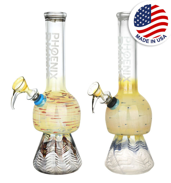 Phoenix Rising Mushroom Water Pipe - 9.5"/Colors Vary