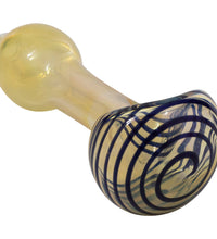 LA Pipes Spiral-Head Color Changing Glass Spoon Pipe