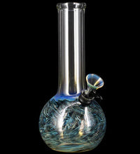 LA Pipes Raked Tiger Stripe Accented Beaker Bong 8"