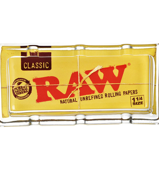 RAW Classic Pack Glass Ashtray - 6"x3"