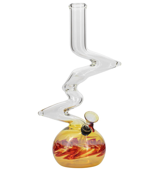 LA Pipes "Switchback" Bubble Base Bong