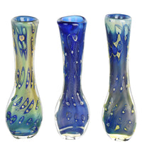 Iridescent Bubbles Chillum Pipe - 3.25"/Colors Vary