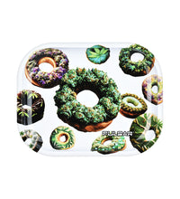 Pulsar Mini Metal Rolling Tray w/ Lid - Forbidden Donuts / 7"x5.5"