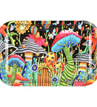 Pulsar Metal Rolling Tray W/ Lid - Garden of Cosmic Delights / 11" x 7"