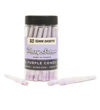 Blazy Susan Purple Paper Cones