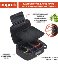 Ongrok Large Carbon-Lined Case with Combo Lock