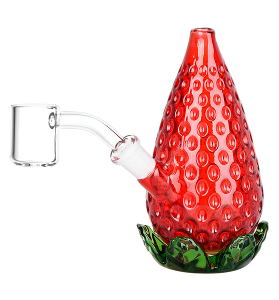 Strawberry Glass Mini Rig - 4.5" / 10mm F