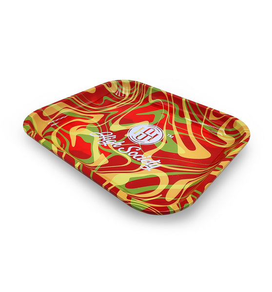 High Society | Large Rolling Tray - Rasta