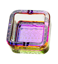 Piranha Scales Cube Glass Ashtray | 2.8"