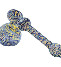 LA Pipes Full Rake Fumed Hammer Bubbler Pipe 6"