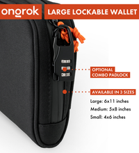 Ongrok Carbon-lined Wallets with Combination Lock V 2.0 | 3" Sizes (Small, Medium, Large)