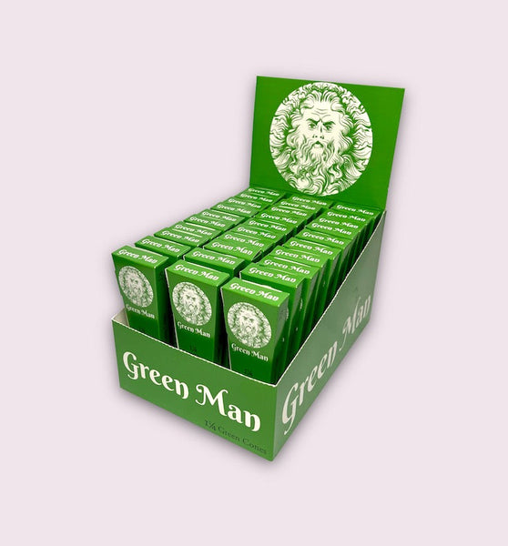 Green Man Green Rice Paper Cones Box