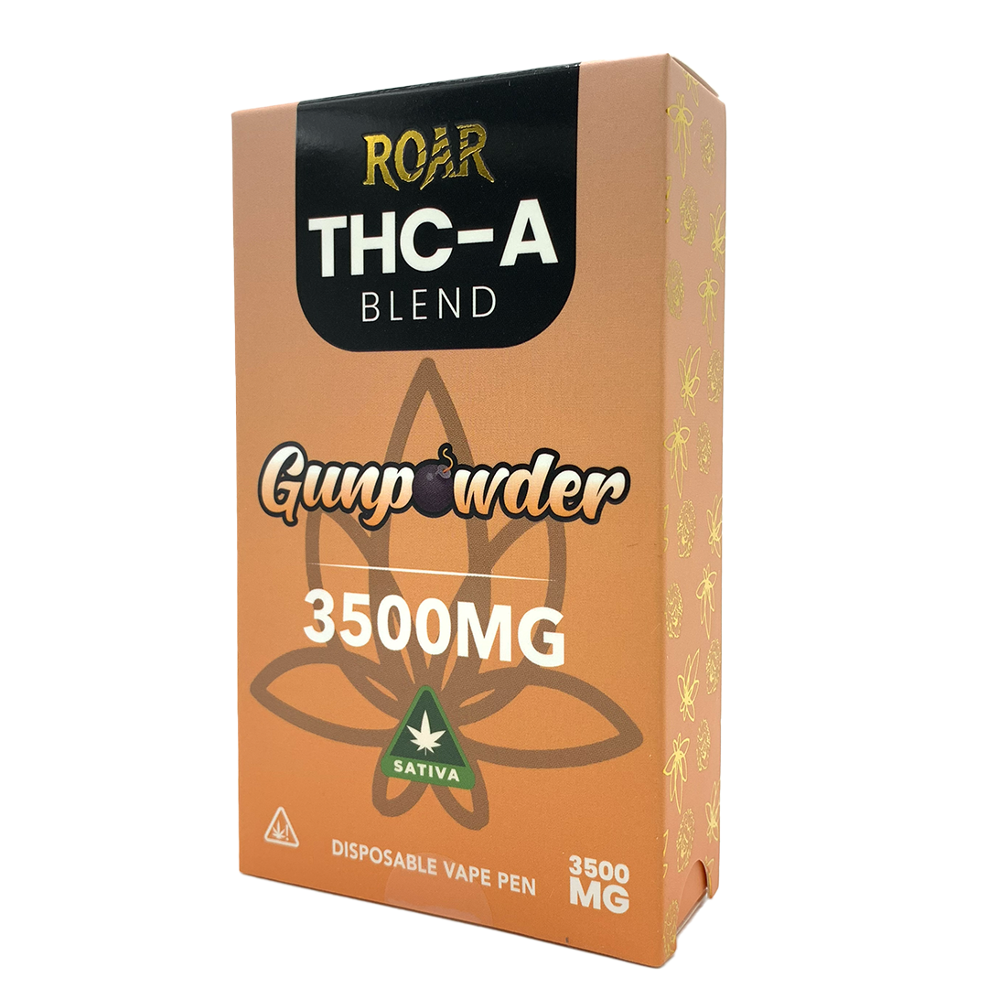 Roar THC-A Blend Disposable Vape 3500MG - Gunpowder (Sativa)