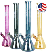 Phoenix Rising Shine Tall Beaker Water Pipe-18"/14mm F/Clrs Vry