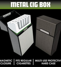 Smokezilla Metal Cig Box Multi-Use Hard Shell Case - 2.3" x 3.7" 8ct