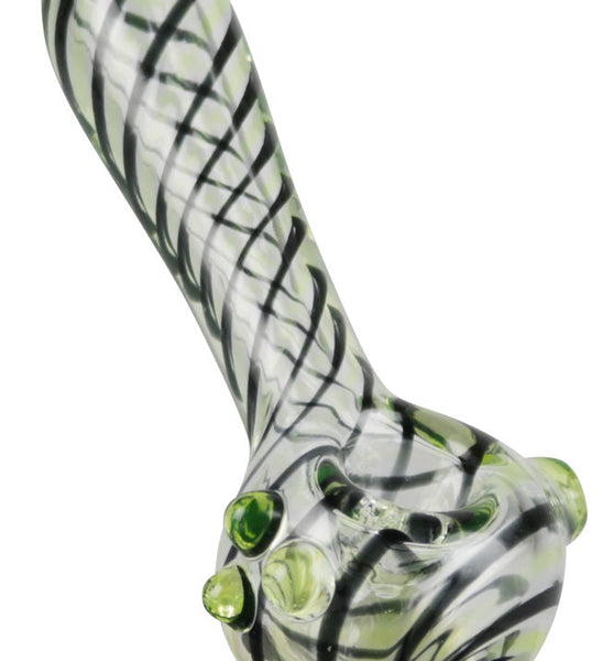 Pulsar UV Candy Stripe Spoon Pipe - 4.5" / Colors Vary