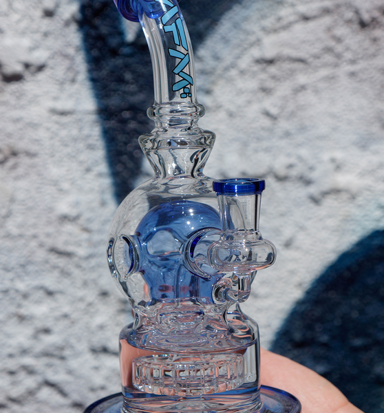 9" AFM Swiss Shower-Head Perc Glass Dab Rig