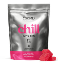 cbdMD Delta 9 THC Chill Gummies 200MG - Dragon Fruit