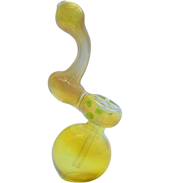 LA Pipes "Silver Sherlock" Fumed Sherlock Bubbler Pipe (Various Colors)