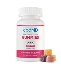 cbdMD Broad Spectrum CBD PM Sleep Gummies Raspberry - 750MG, 60ct