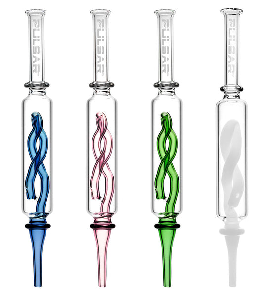 Pulsar Glass Inner Twist Perc Vapor Vesel - 8.5"/Colors Vary