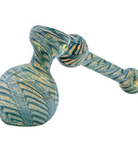 LA Pipes Full Rake Fumed Hammer Bubbler Pipe 6"