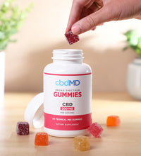 cbdMD Broad Spectrum CBD PM Sleep Gummies Raspberry - 750MG, 60ct