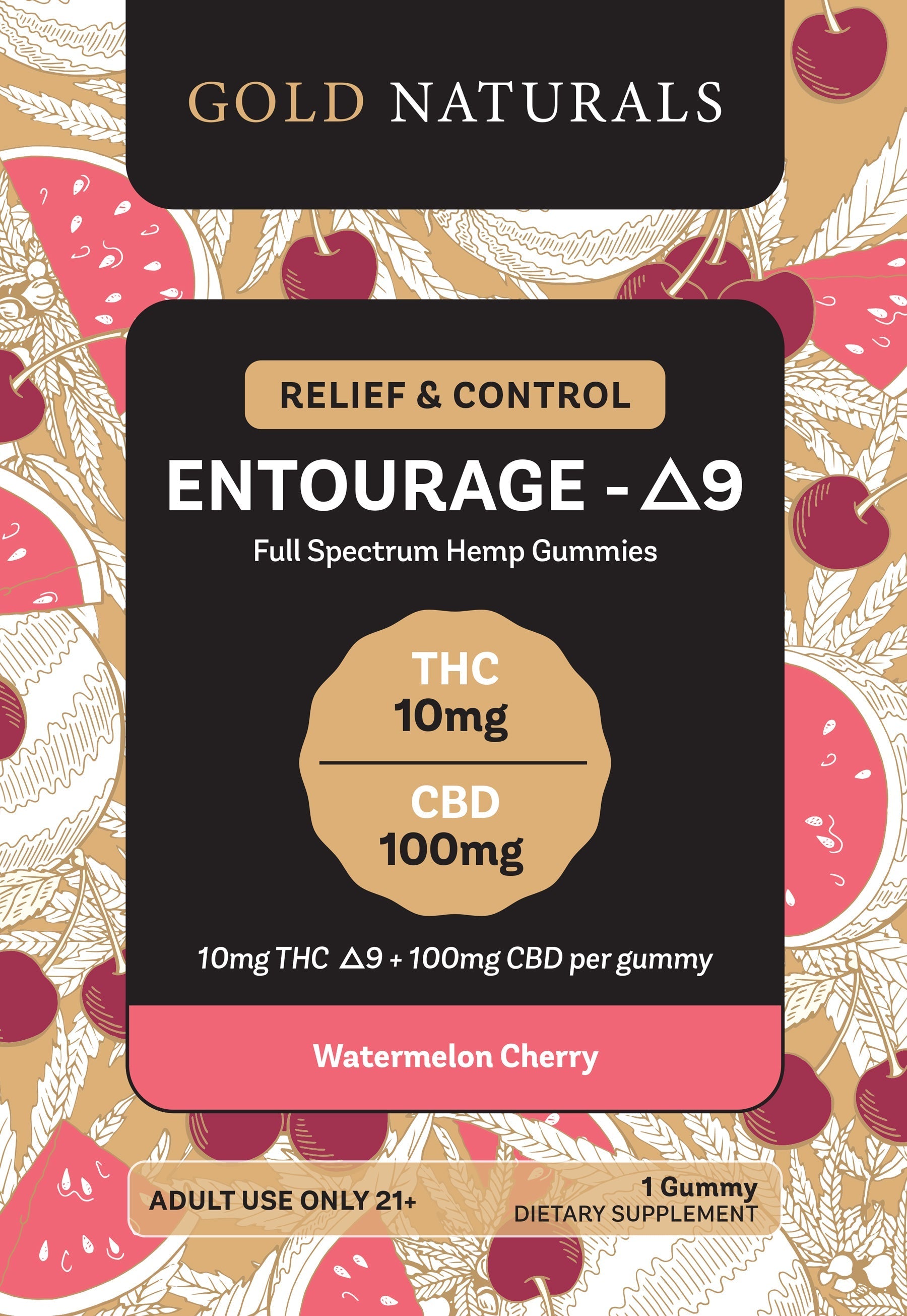 Gold Naturals Entourage Δ9 Gummy