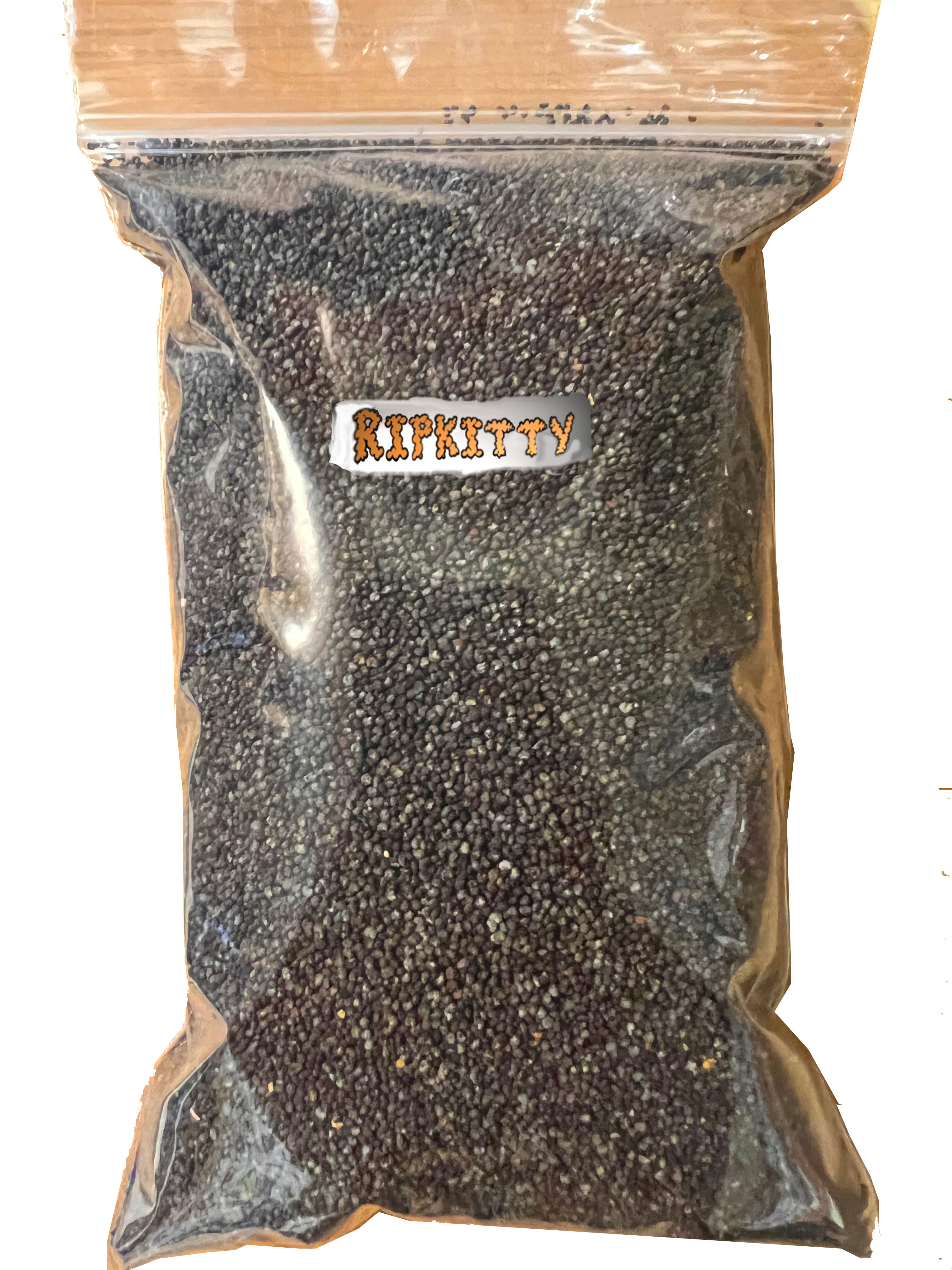 Ripkitty Premium Organic Unwashed Natural Papaver Somniferum Culinary Poppy Seeds