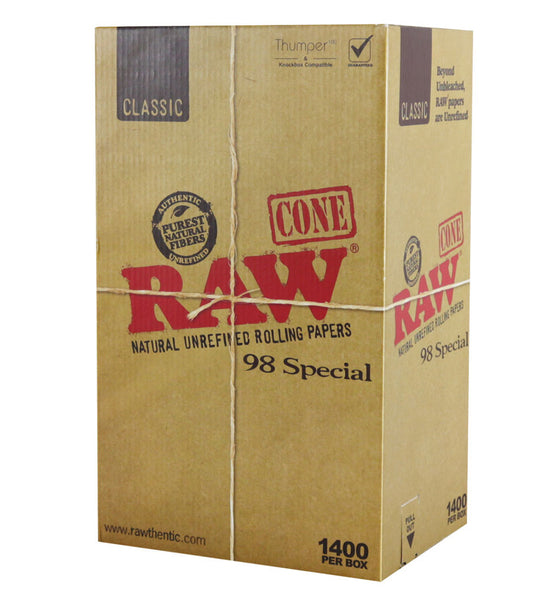 RAW Classic 98 Special Cones - 1400pc Box