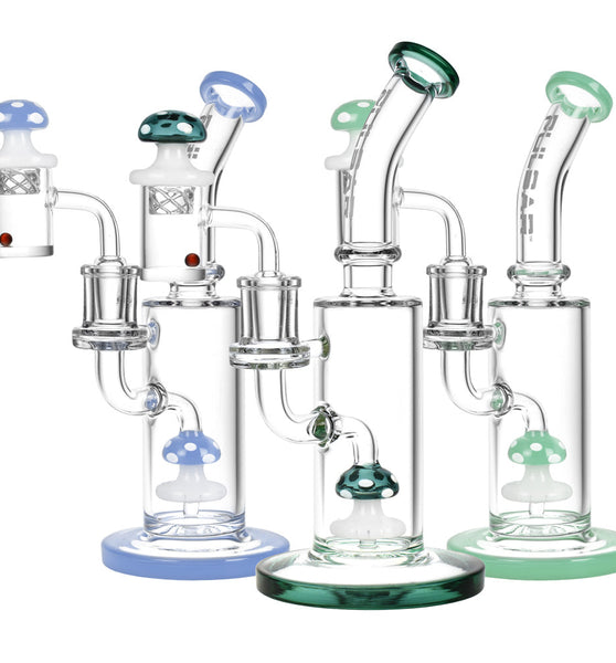 Pulsar Shroom Rig Set w/ Carb Cap - 8.5"/14mm F/Colors Vary