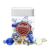 Hillside Glass Bubble Carb Caps - 22mm / Asst Colors 12PC JAR -