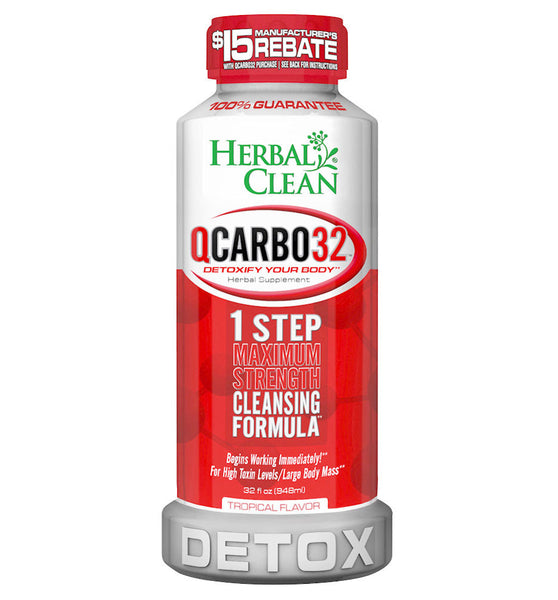 Herbal Clean QCarbo32 Detox Drink | 32oz