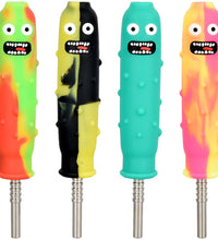 Pickle Richard Silicone Dab Straw + Titanium Tip - 4.75" / 10ct