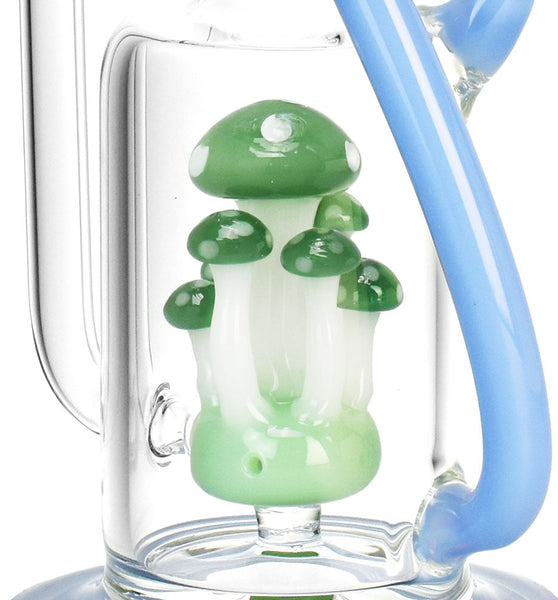 Pulsar Shroom Recycler Water Pipe - 12"/14mm F/Colors Vary